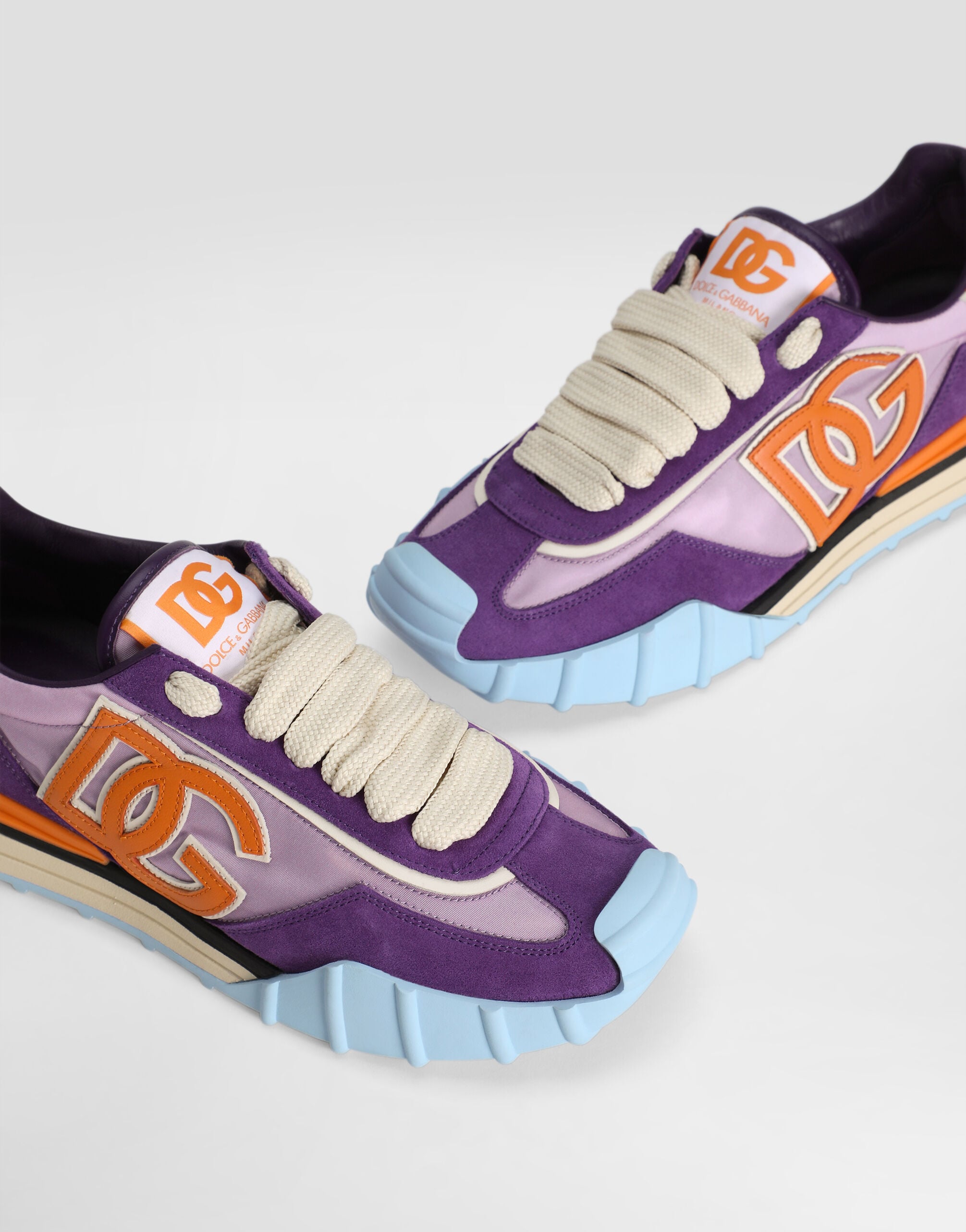 DG Athletic fabric sneakers in Purple for Women | Dolce&Gabbana® US