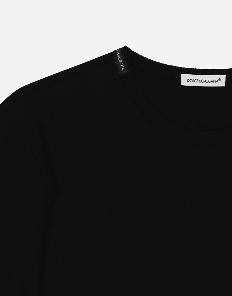 Dolce & Gabbana T-SHIRT MANICA CORTA Black L4JTAUG7N4B