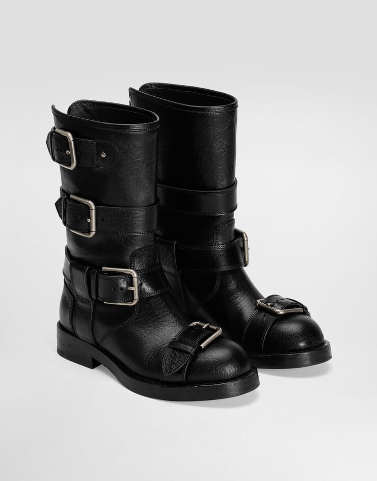 Dolce & Gabbana Leather ankle boots Black CT1106AW352