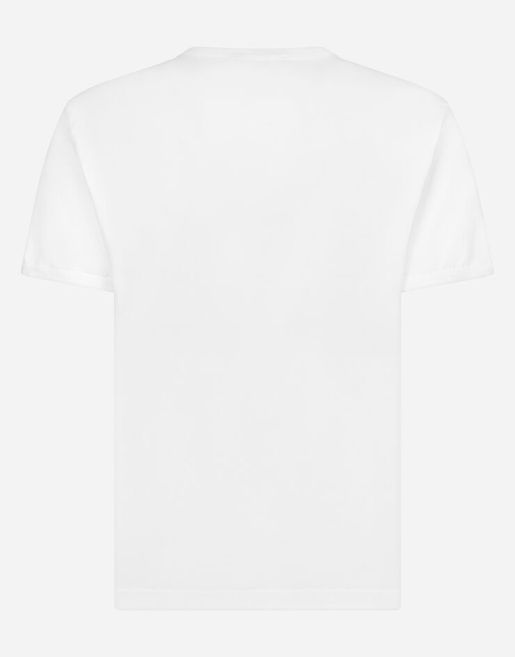 Dolce & Gabbana T-shirt aus baumwolle WEISS G8KG0TFU7EQ