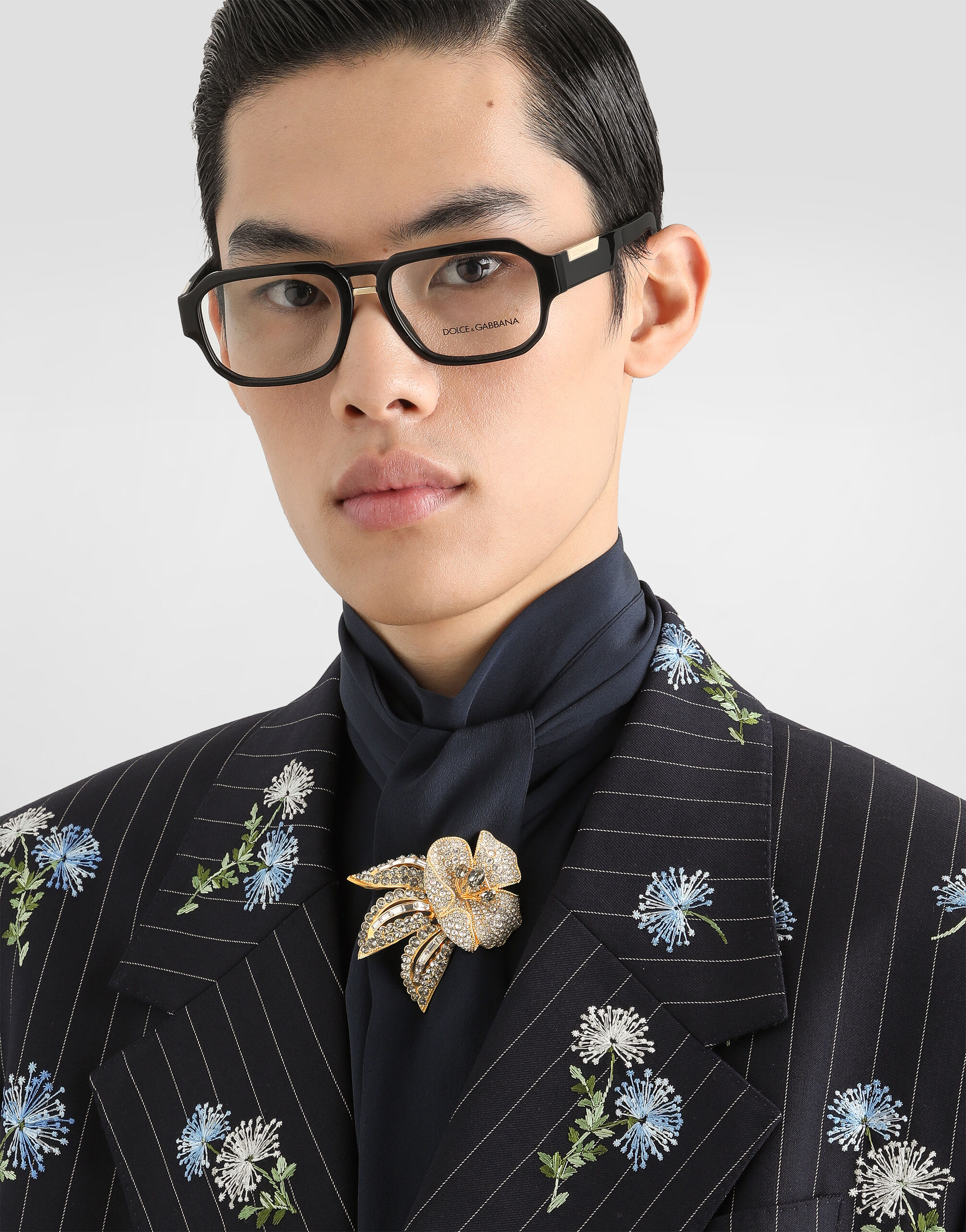 Flower brooch in for Men | Dolce&Gabbana® US