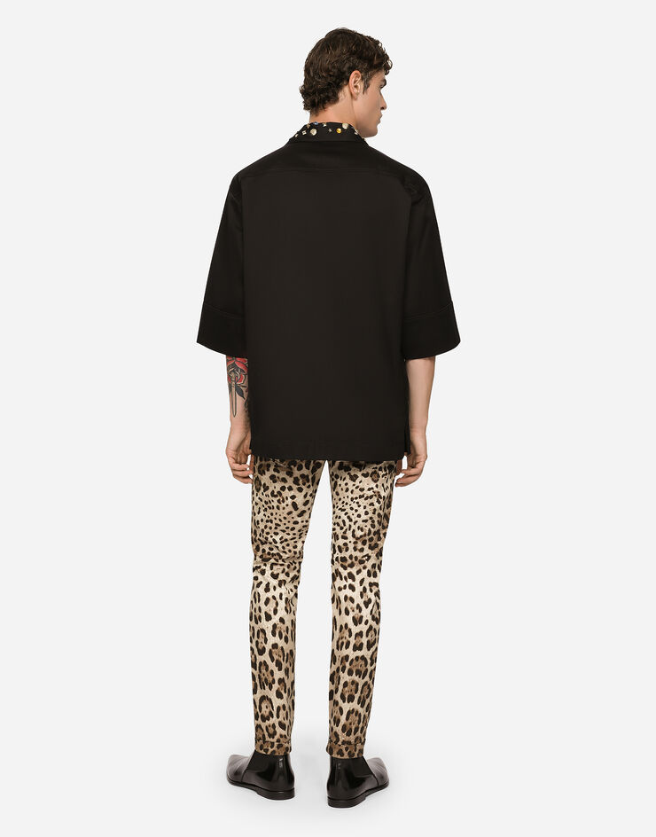 Dolce & Gabbana Leopard-print stretch cotton pants ANIMAL PRINT GY6NLTFSFEA