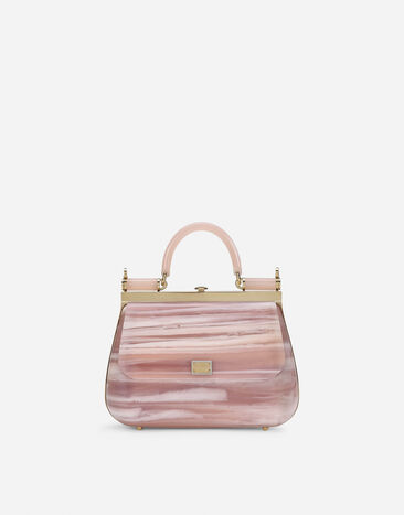 Dolce & Gabbana Sicily box bag in acrylic glass Multicolor BB6680AO591