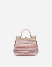 Dolce & Gabbana Sicily box bag in acrylic glass Pink BB7116A1471