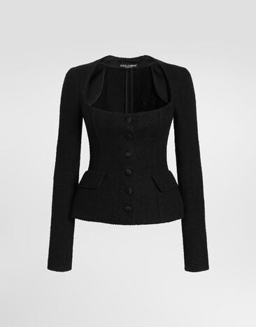 Dolce & Gabbana Tweed jacket Dolce & Gabbana Tweed jacket Black F27EUTFUTB2