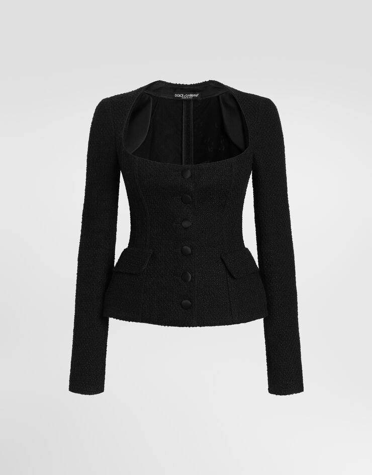 Dolce & Gabbana Tweed jacket Dolce & Gabbana Tweed jacket Black F27EUTFUTB2