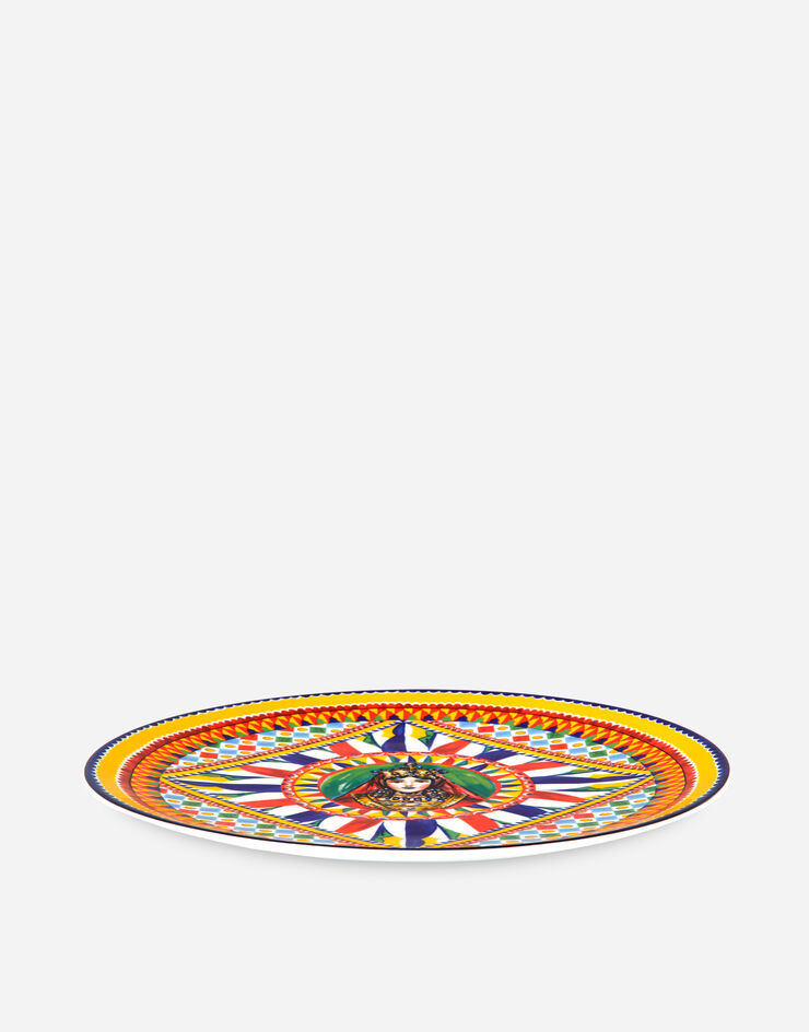 Dolce & Gabbana Assiette de présentation en Porcelaine Multicolore TC0010TCA22