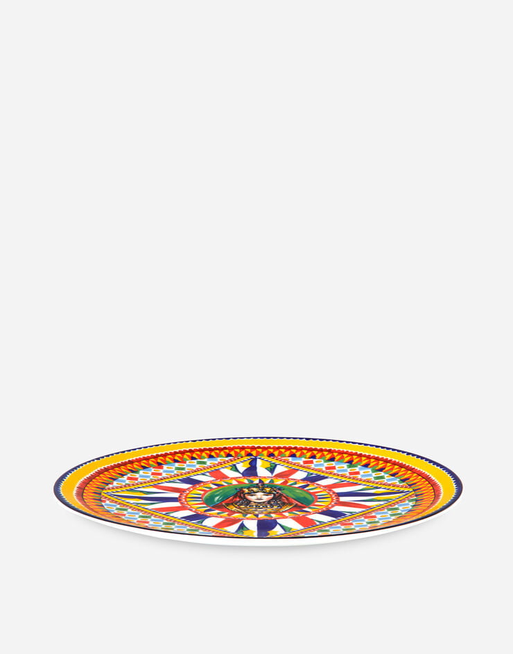 Dolce & Gabbana Сервировочная тарелка из фарфора разноцветный TC0010TCA22