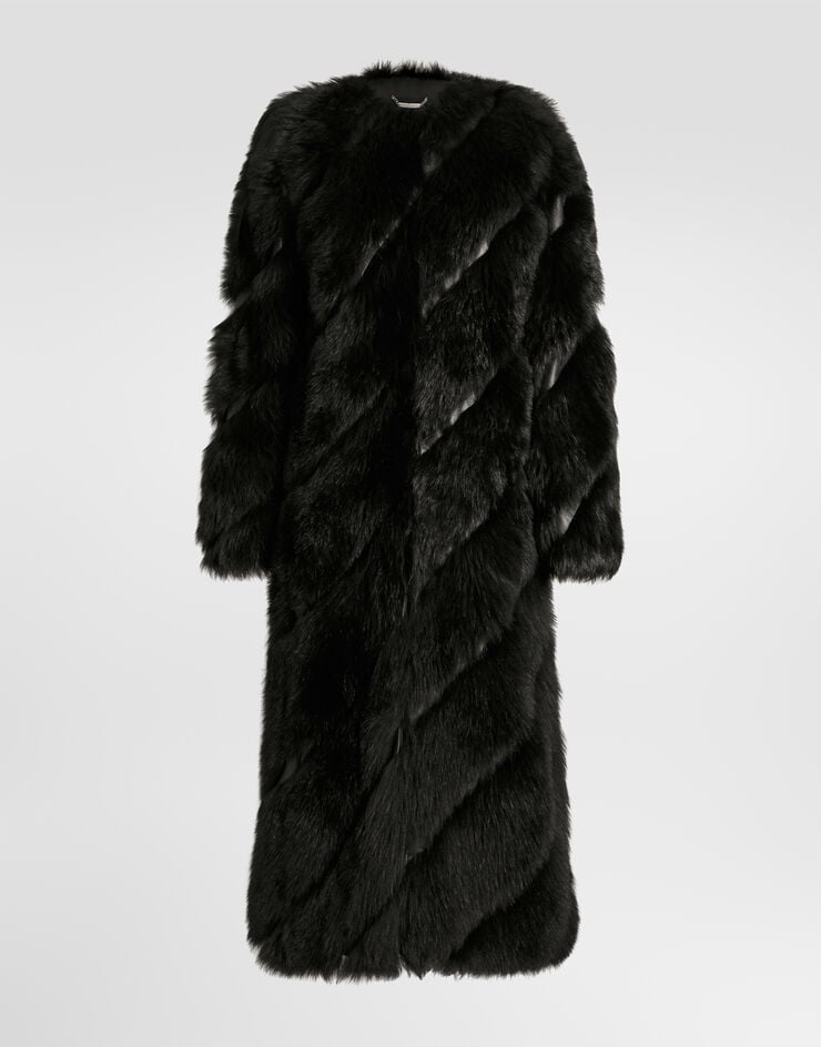 Dolce & Gabbana Mantel aus Shearling Dolce & Gabbana Mantel aus Shearling Schwarz F0X0RFGDD7T