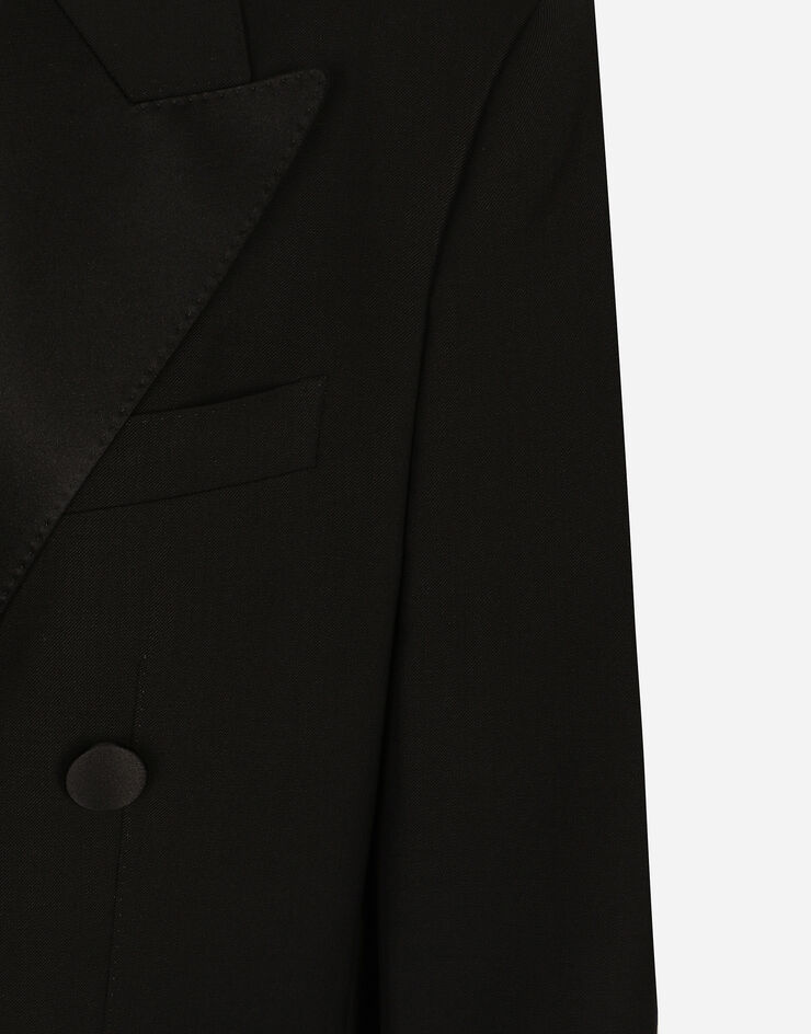 Dolce & Gabbana Double-breasted woolen jacket Black F29VTTFUBE7