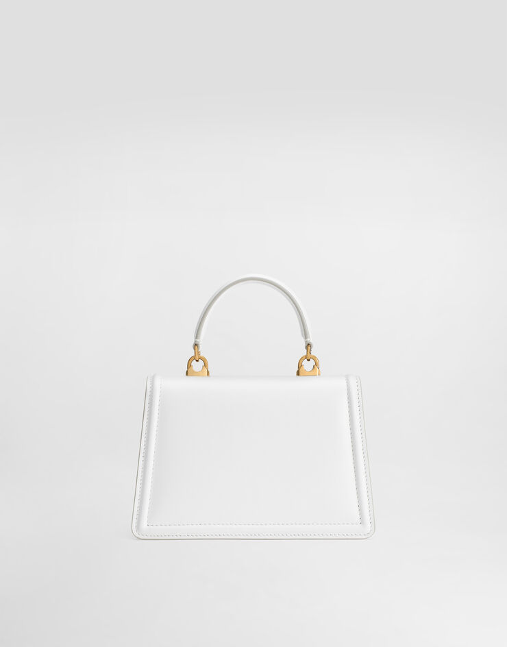 Dolce & Gabbana حقيبة ديفوشن من جلد العجل الناعم أبيض BB6711AV893