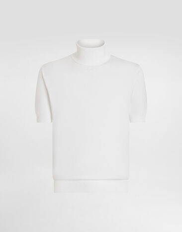 Dolce & Gabbana Short-sleeved cotton polo-shirt Multicolor GXZ64TJFMMS