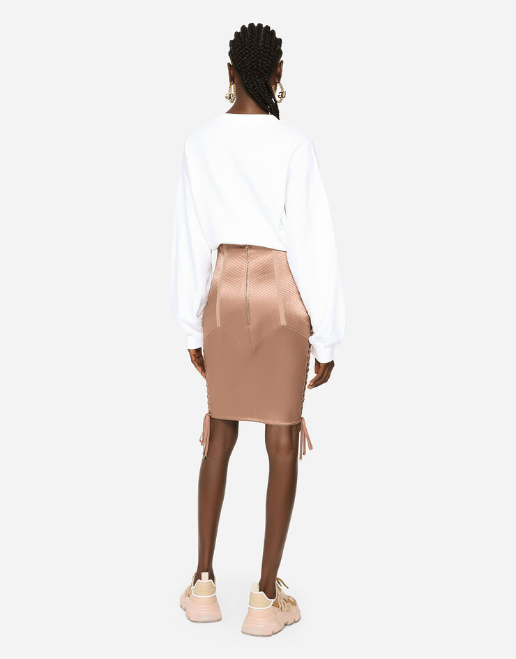 Dolce & Gabbana FELPA GIROC.MAN.LUNG Multicolor F9L05TFU7DU