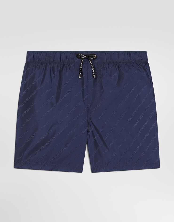 Dolce & Gabbana Logo-jacquard swim boxer shorts Dolce & Gabbana Logo-jacquard swim boxer shorts Blue L4J818FJSDF