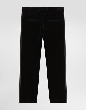 Dolce & Gabbana Classic velvet pants Blue L44P72FUWBN