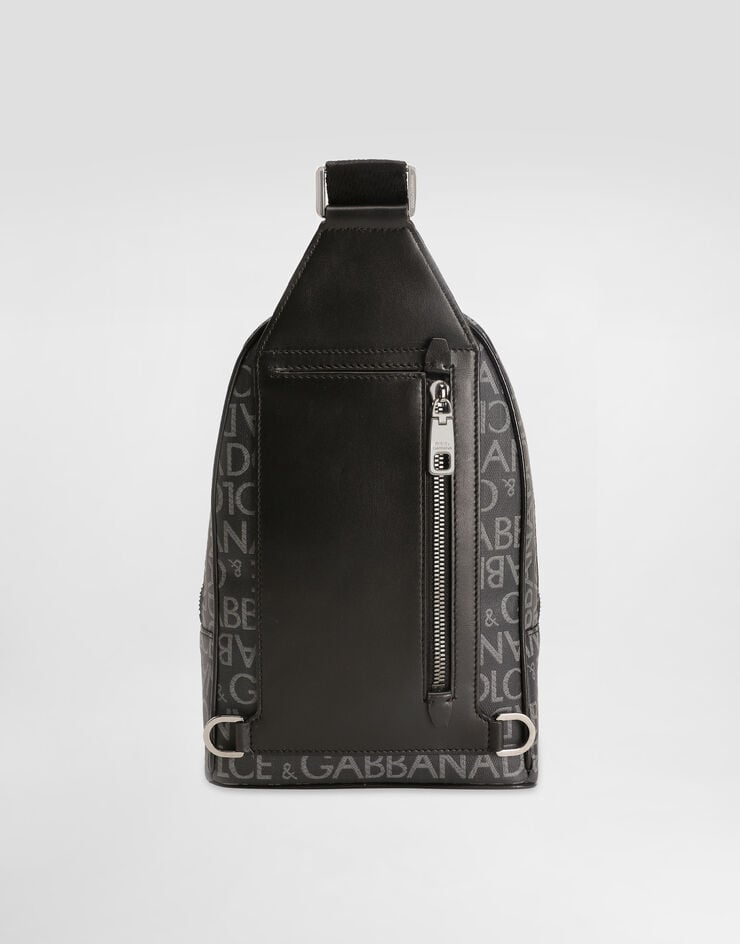 Dolce & Gabbana 코팅 자카드 크로스보디 백팩 프린트 BM2295AJ705