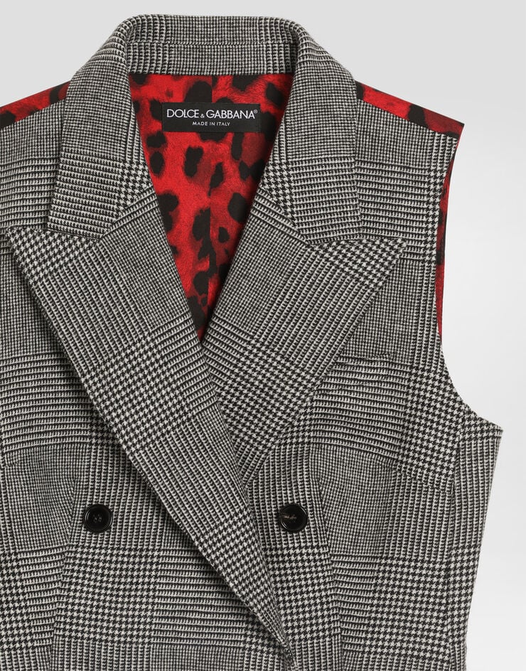 Dolce & Gabbana Vest in glen plaid flannel Dolce & Gabbana Vest in glen plaid flannel Multicolor F794ATFQ2O5