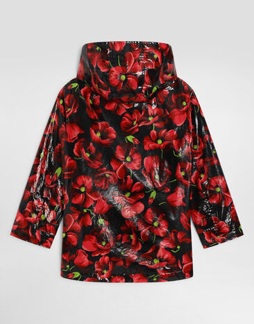 Dolce & Gabbana Poppy-print poplin trench coat  L54C68HS5VI
