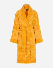 Dolce & Gabbana Bath Robe in Terry Cotton Jacquard Multicolor TCF010TCAGN