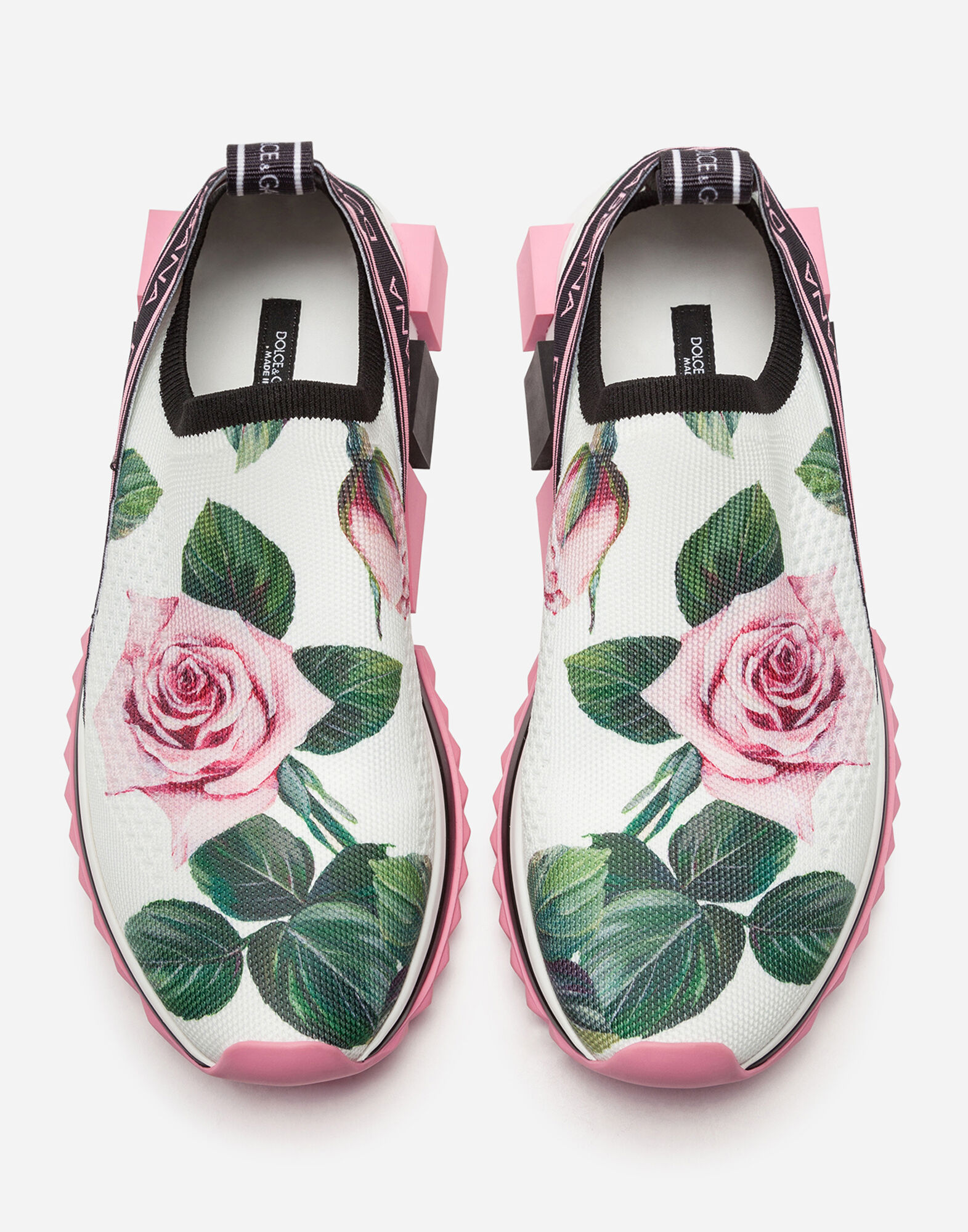 TROPICAL ROSE PRINT STRETCH MESH SORRENTO SNEAKERS