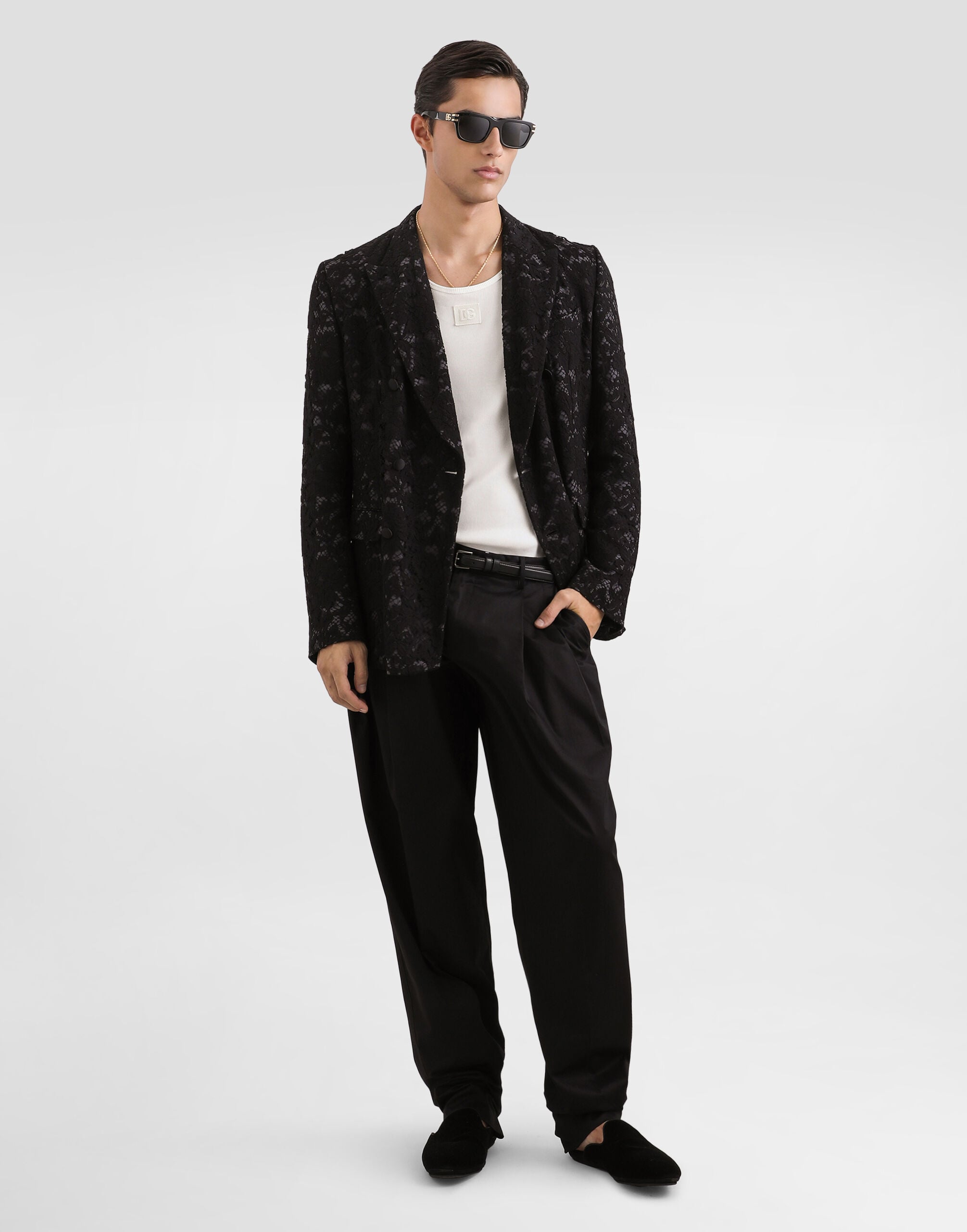 Multicolorのメンズ レース ダブルブレスト ジャケット | Dolce&Gabbana®