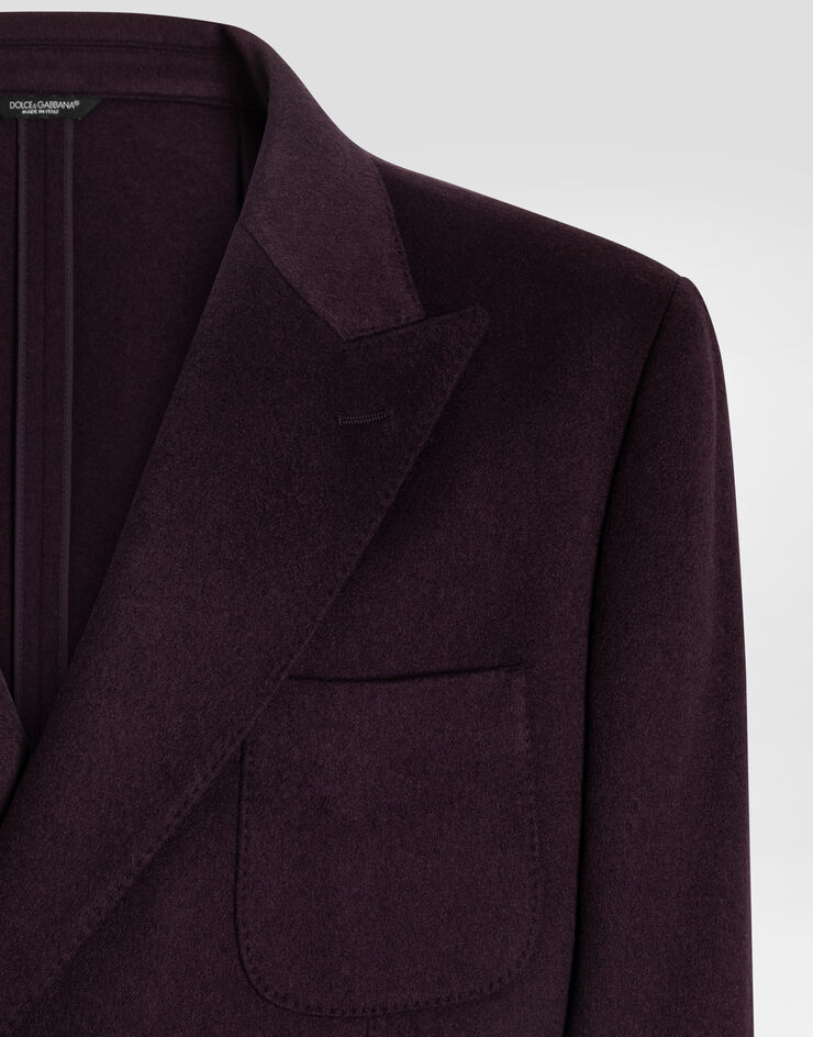 Dolce & Gabbana Double-breasted portofino cashmere jacket Purple G2NZ2TGJ763