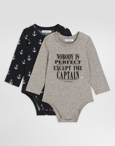 Dolce & Gabbana Bi-pack jersey bodysuit gift set Multicolor L1JODBG7Q0Z