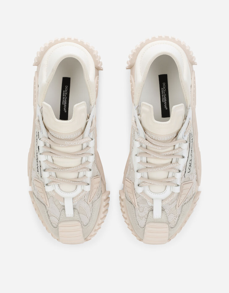 Dolce & Gabbana Slip-on-Sneakers NS1 aus Materialmix Grau CK1837AX372