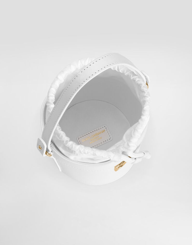 Dolce & Gabbana Nappa calfskin bucket bag White EB0266A1065