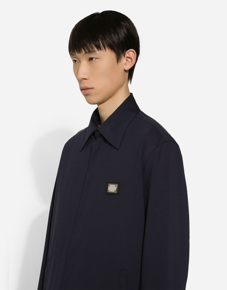 Dolce & Gabbana Technical fabric shirt with tag Blau G5LQ3TGH459