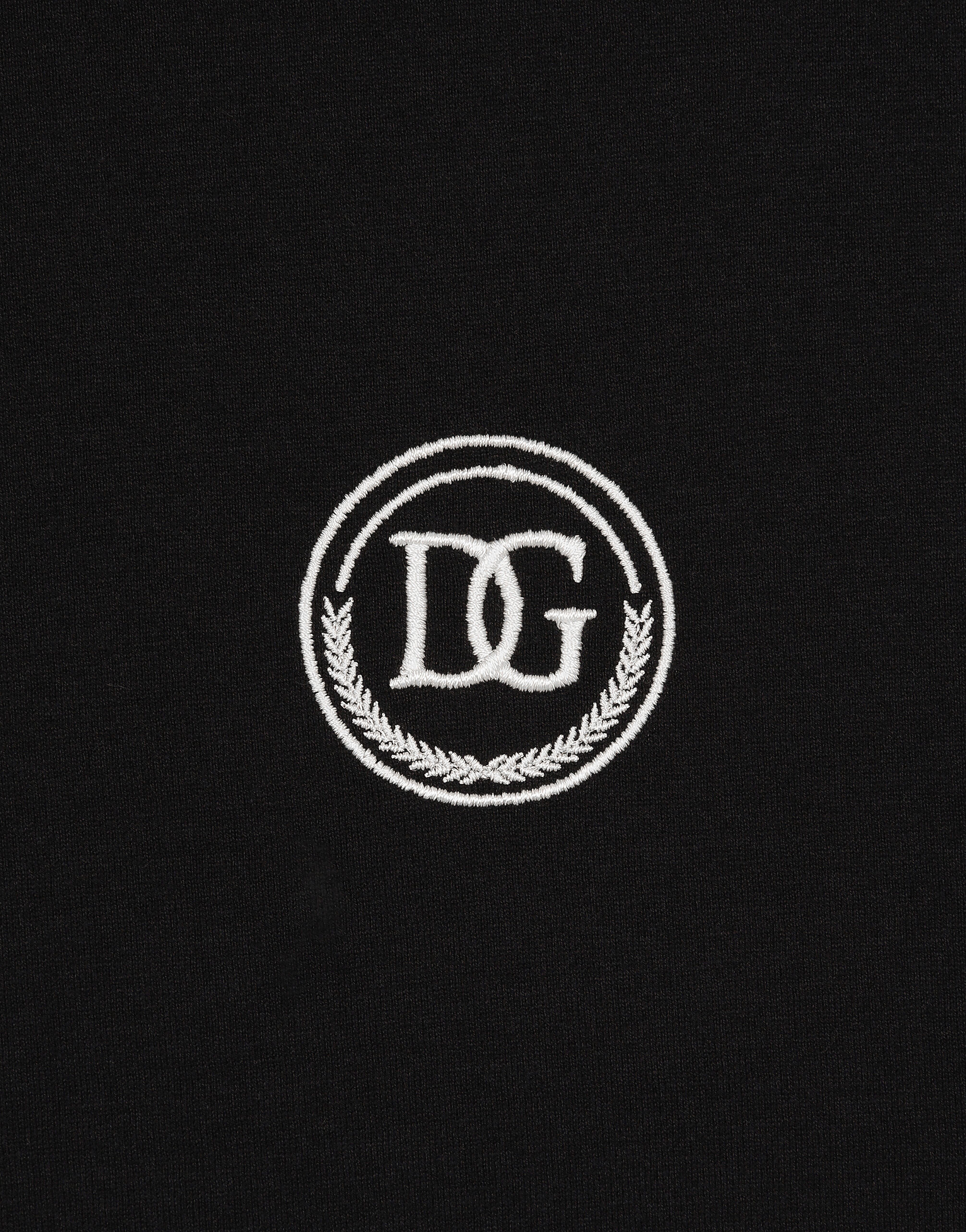 Short-sleeved T-shirt with DG embroidery in Blue for Men