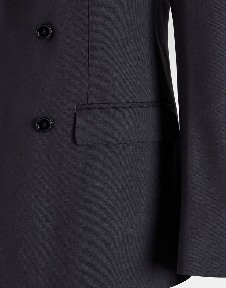Dolce & Gabbana Double-breasted martini light wool gabardine suit Dolce & Gabbana Double-breasted martini light wool gabardine suit Blue GK05WTFUBG4