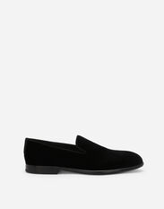 Dolce & Gabbana Velvet slippers Blue A50598AT441