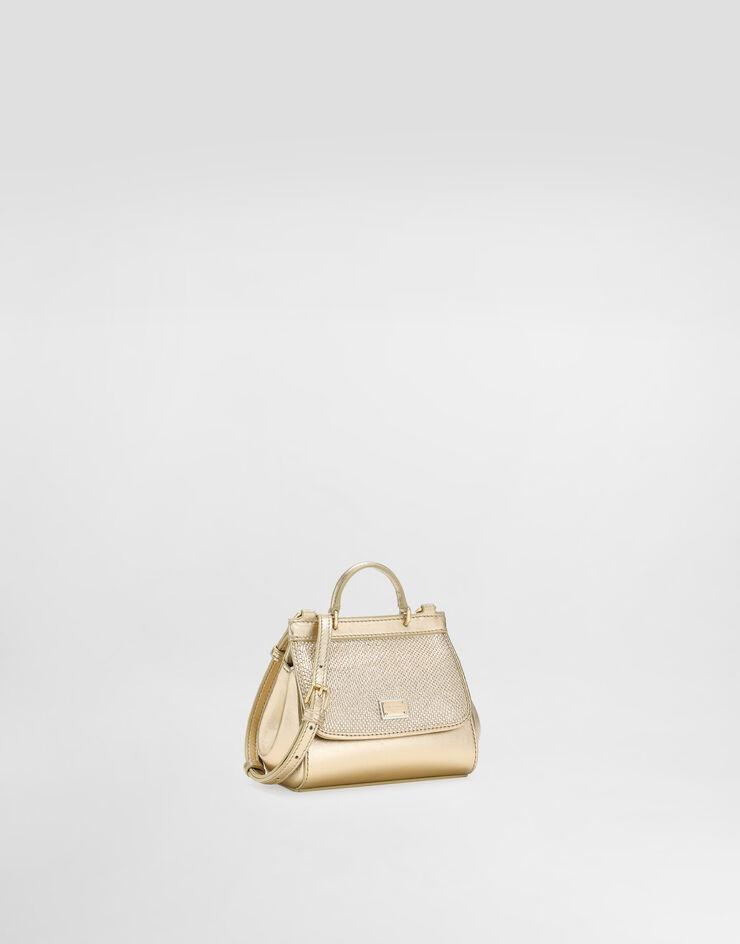 Dolce & Gabbana Mini sac à main Sicily Doré EB0003AA746