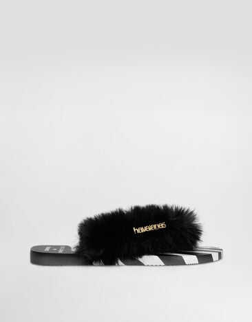 Dolce & Gabbana شبشب بطبعة حمار وحشي Dolce&Gabbana x Havaianas متعدد الألوان VH0003VH000
