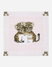 Dolce & Gabbana Jersey blanket with all-over logo print White L2JO1FG7G4O