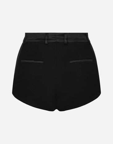 Dolce & Gabbana Stretch wool high-waisted tuxedo panties Black FTC80TFUBGE