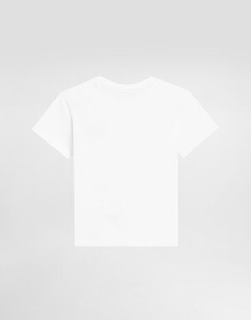 Dolce&Gabbana Jerseyt-shirt with logo plaque White L1JT7TG7I2O