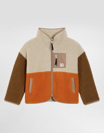 Dolce & Gabbana Faux teddy bear jacket Multicolor L4JB7VFUS4F