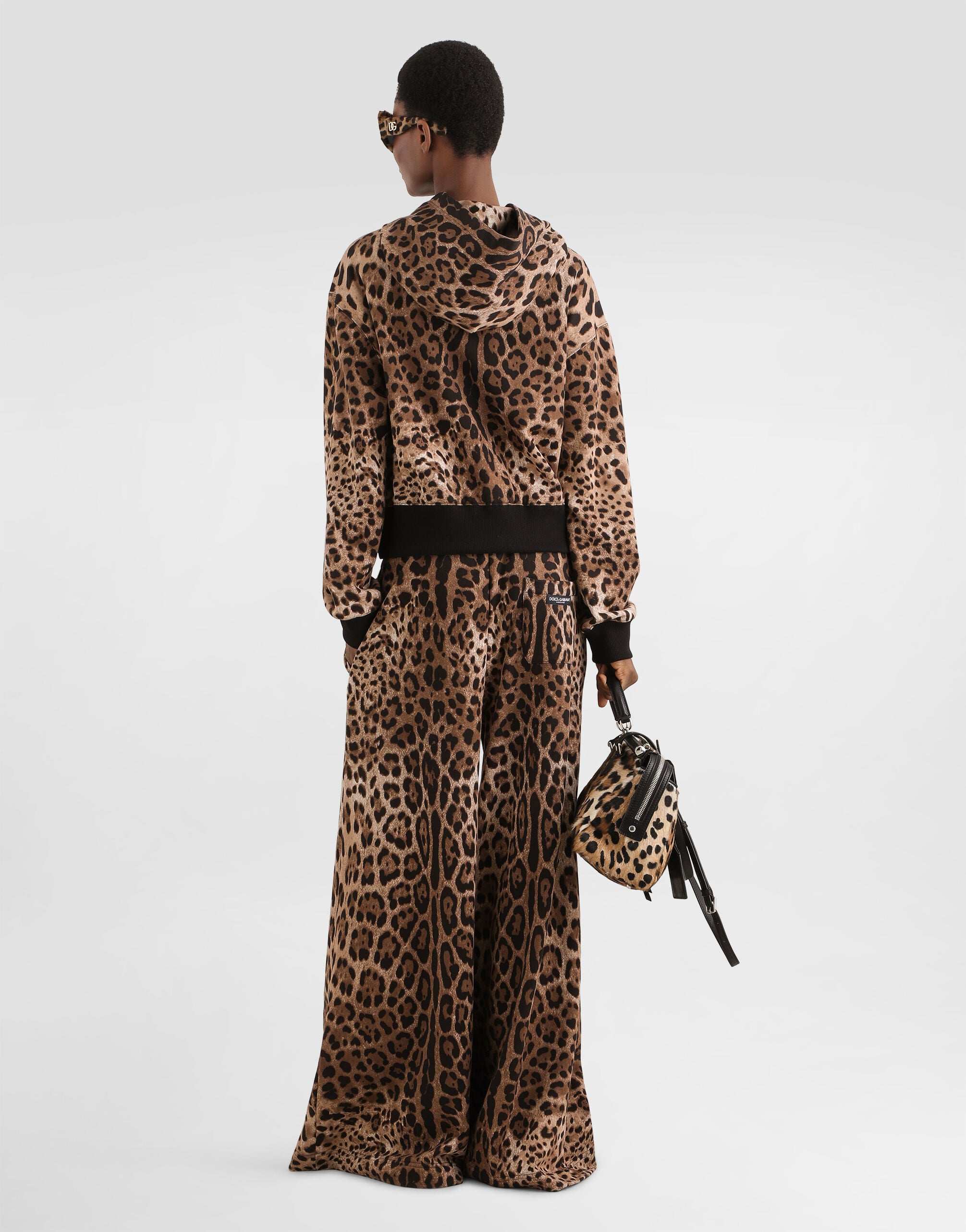 Leo-print jersey t-shirt in Print for Women | Dolce&Gabbana®