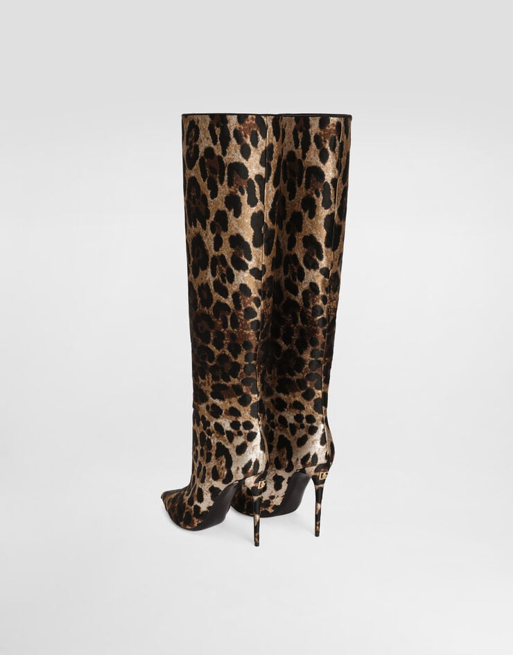 Dolce & Gabbana Leo jacquard boots Dolce & Gabbana Leo jacquard boots Print CU0834AJ549
