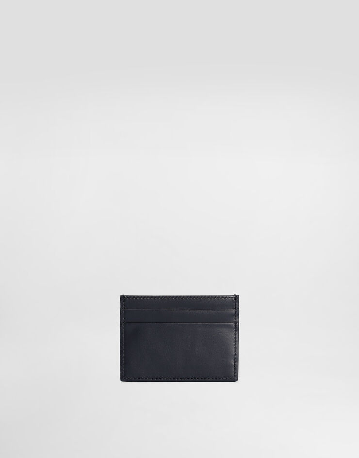 Dolce & Gabbana Portacarte in pelle di vitello Blu BP0330AN244