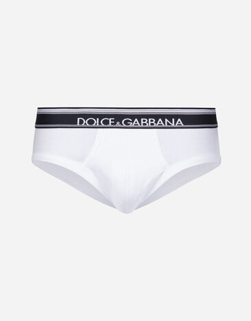 Dolce & Gabbana Mid-length two-way stretch cotton briefs two-pack Grey M9C07JONN95