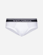 Dolce & Gabbana Mid-length two-way stretch cotton briefs two-pack Black M3A27TFU1AU