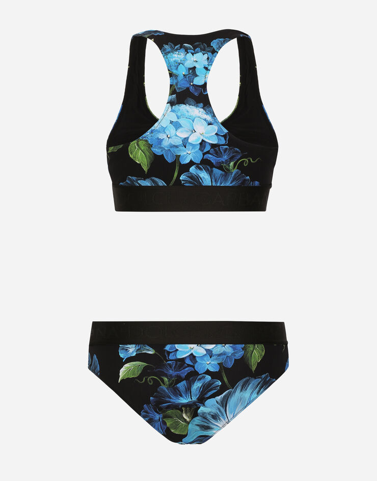 Dolce & Gabbana Bluebell-print bralette bikini Stampa O8C07JFSG8F