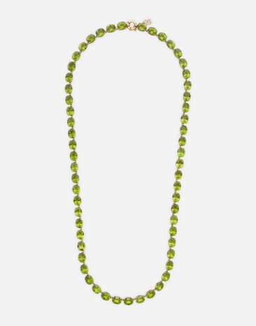 Dolce & Gabbana Anna sautoir in yellow gold 18Kt and peridots Gold WNQA6GWPE01