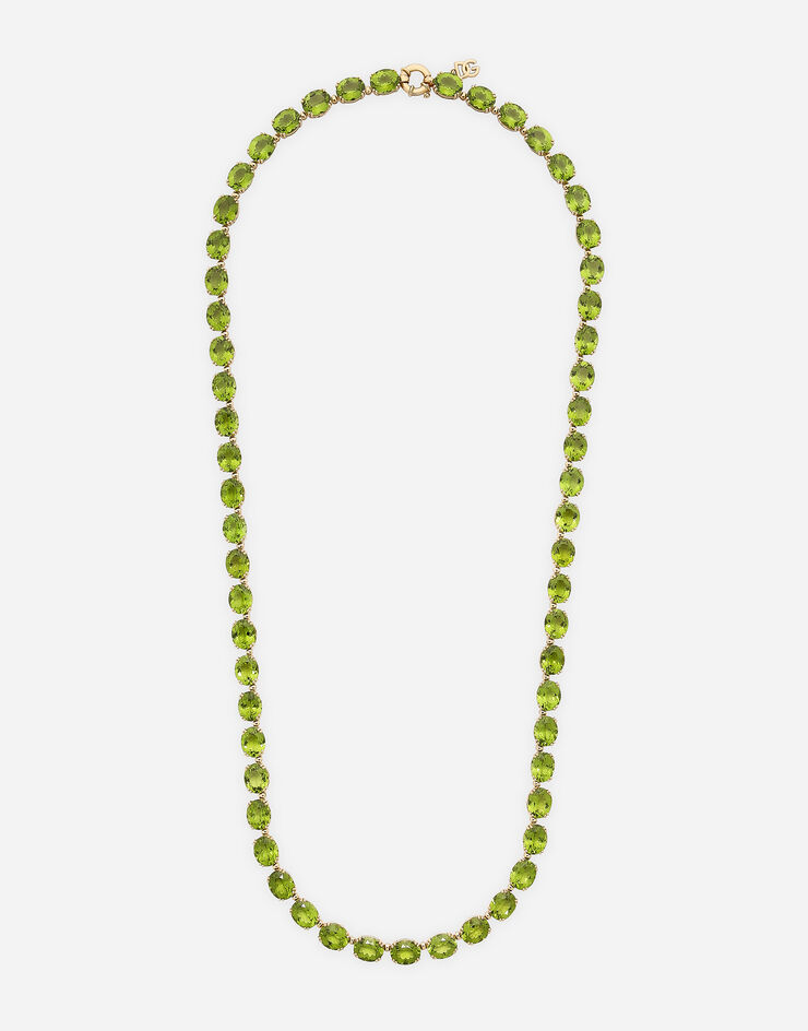 Dolce & Gabbana Collar largo Anna en oro amarillo de 18 kt con peridotos Dorado WNQA6GWPE01