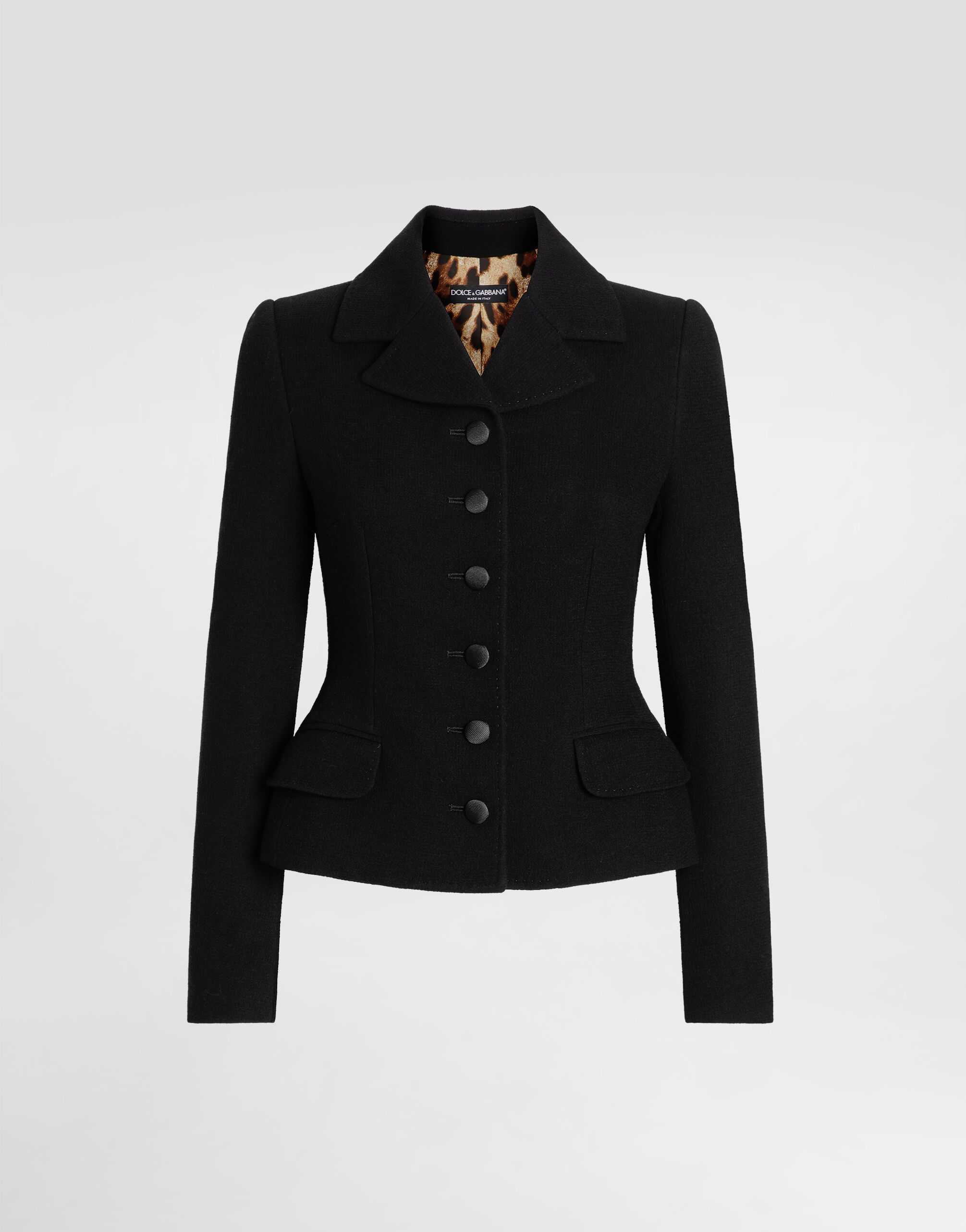ジャケット・アウター DOLCE&GABBANA wool tailored jacket Single-breasted virgin wool jacket in Black for Women
