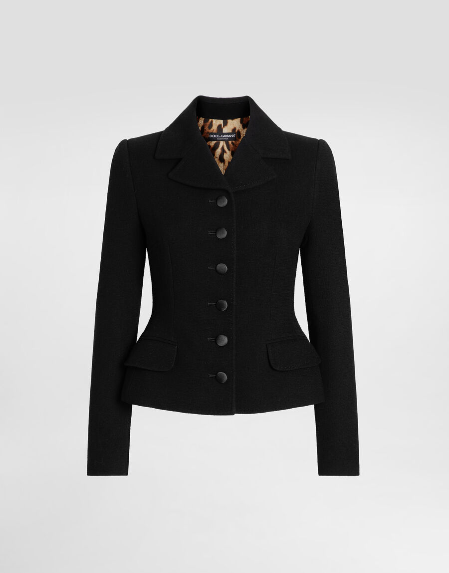 Single-breasted virgin wool jacket