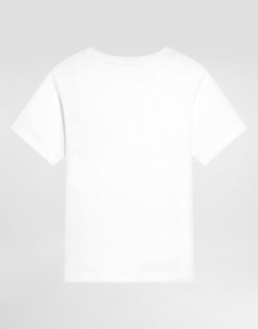 Dolce & Gabbana Jerseyt-shirt with heraldic DG patch White L4JTHUG7O6O